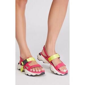 Sorel Women's Kinetic Impact Sling Sandals Cactus Pink / Jet Size 8 M New